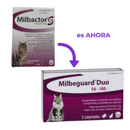 Milbeguard® Duo Gatos – Desparasitante Interno Completo (Nuevo Milbactor)