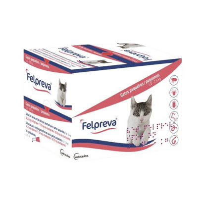 Felpreva Gatos Parásitos Interno y Externos 3 Meses - Tu Antiparasitario Veterinario