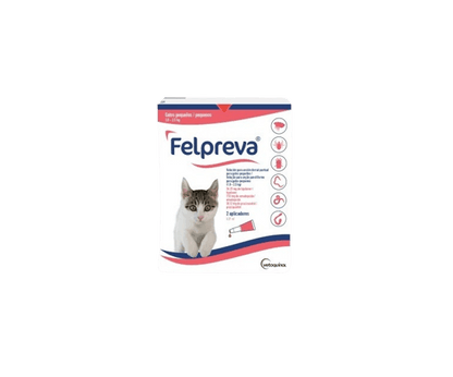 Felpreva Gatos Parásitos Interno y Externos 3 Meses - Tu Antiparasitario Veterinario
