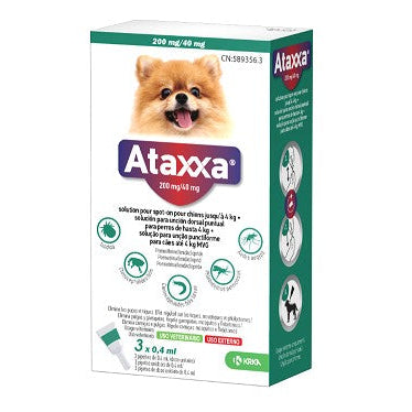 Ataxxa® Pipeta para Perros – Antiparasitario con Acción Repelente