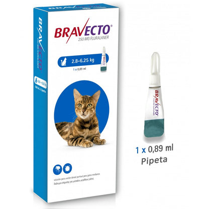 Bravecto Spot-On Gatos – Pipeta Antiparasitaria de 12 Semanas