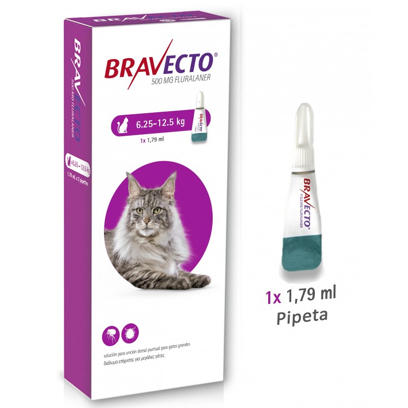 Bravecto Spot-On Gatos – Pipeta Antiparasitaria de 12 Semanas