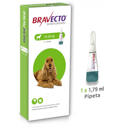 Bravecto Spot-On Perros – Pipeta Antiparasitaria de 12 Semanas