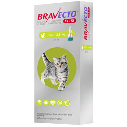 Bravecto Plus Gatos – Pipeta Antiparasitaria Completa 12 Semanas