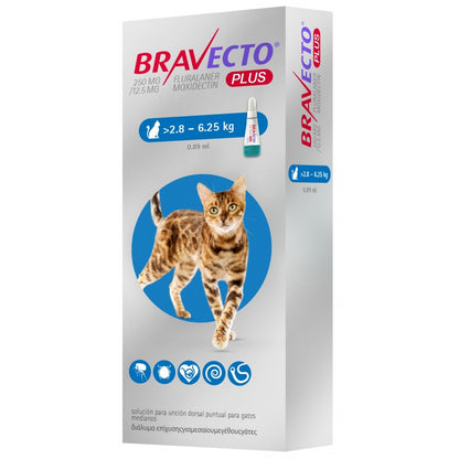 Bravecto Plus Gatos – Pipeta Antiparasitaria Completa 12 Semanas