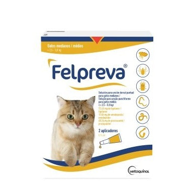 Felpreva® Gatos – Pipeta Antiparasitaria Interna y Externa 3 Meses
