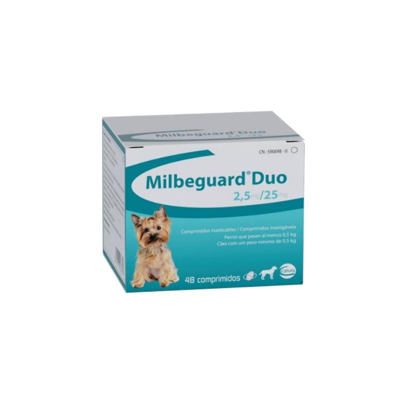 Milbeguard®️ Duo Perros Pequeños – Desparasitante Interno Palatable (<5 kg)