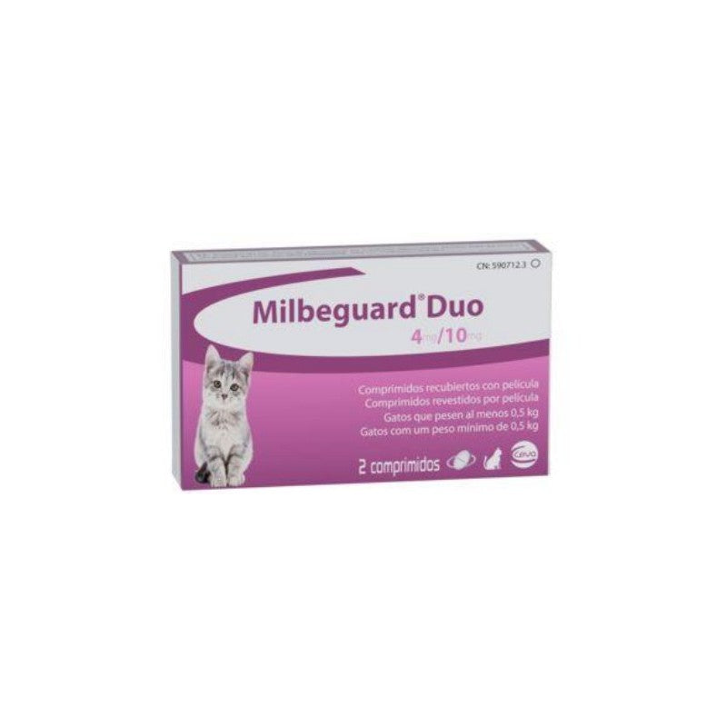 Milbeguard® Duo Gatos – Desparasitante Interno Completo (Nuevo Milbactor)