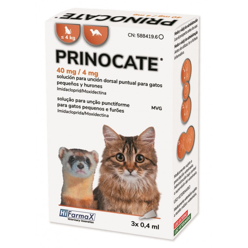Prinocate®️ – Pipeta Antiparasitaria Interna y Externa para Perros y Gatos