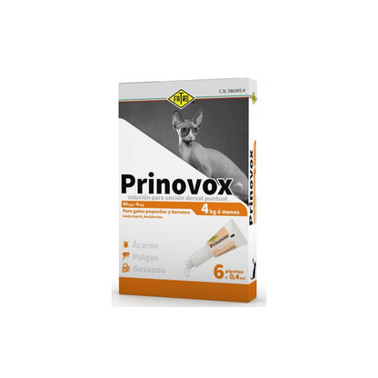 Prinovox®️ Gatos – Pipeta Antiparasitaria Interna y Externa
